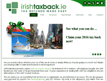 Tablet Screenshot of irishtaxback.ie